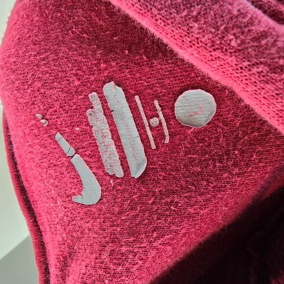 Nike Sweatshirt Mens Large Red Hoodie Sportswear Athletisure Swoosh Casual Sport - Picture 11 of 12